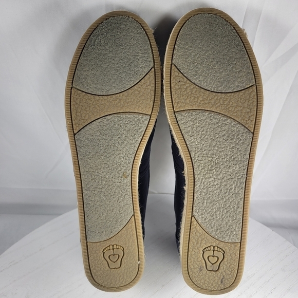 Bob's From Skechers Canvas Memory Foam Navy Blue Slip On Women's Shoes Size 11 - Picture 6 of 13